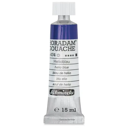 Schmincke Horadam Artist Gouache - Helio Blue, 15 ml tube {1}