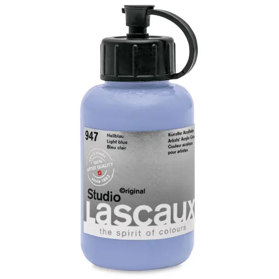 Lascaux Studio Acrylics - Light Blue, 85 ml bottle {1}