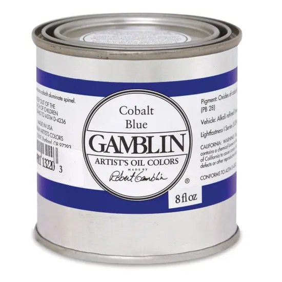 Gamblin Artist's Oil Color - Cobalt Blue, 8 oz Can {1}