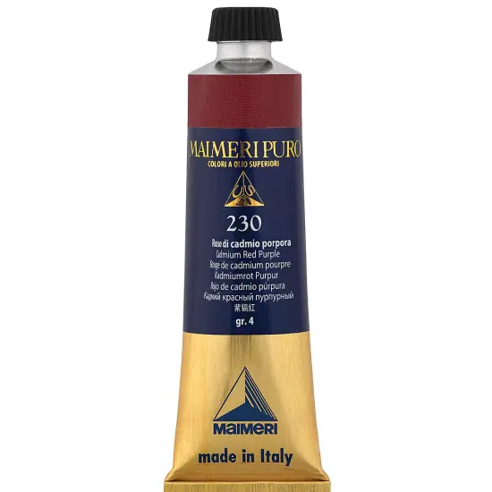 Maimeri Puro Oil Color - Cadmium Red Purple, 40 ml Tube {2}
