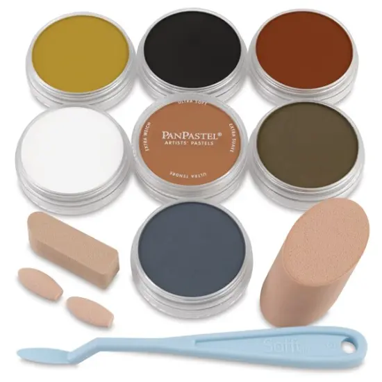 PanPastel Artists&rsquo; Painting Pastels Set - Sketch & Tone Colors, Set of 7 {2}