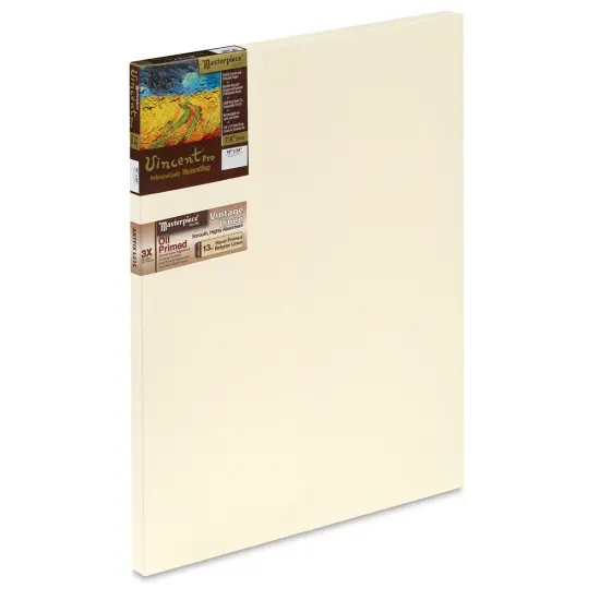 Masterpiece Vincent Pro Artfix Linen Canvas - 18" x 24", Oil Primed {1}