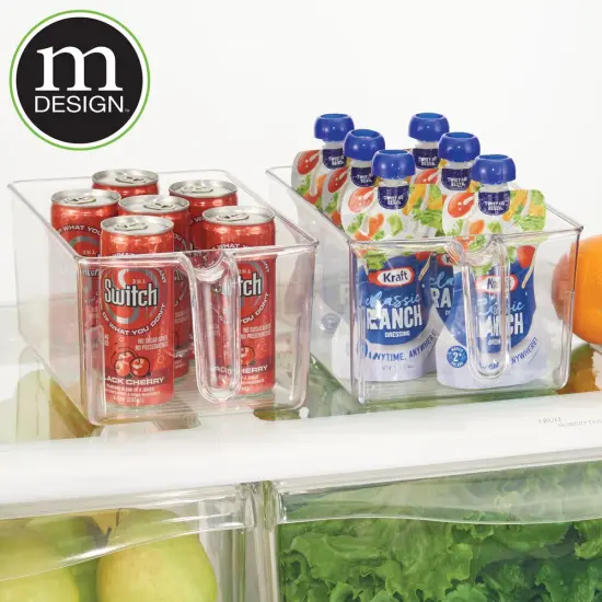 mDesign Kitchen Pantry Cabinet Refrigerator Storage Bin {2}