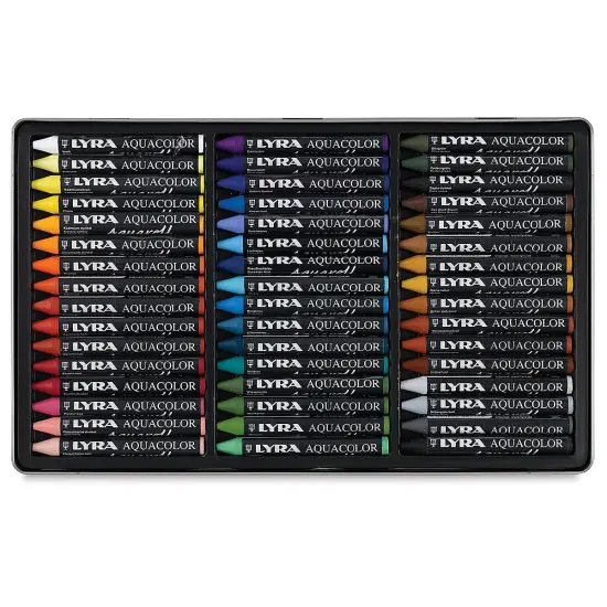 Lyra Aquacolor Crayon Set - Assorted Colors, Water-Soluble, Set of 48 {2}