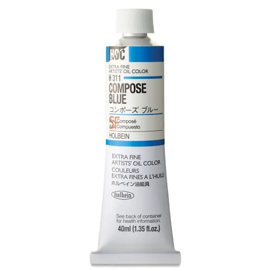 Holbein Artists' Oil Color - Compose Blue, 40 ml tube {1}