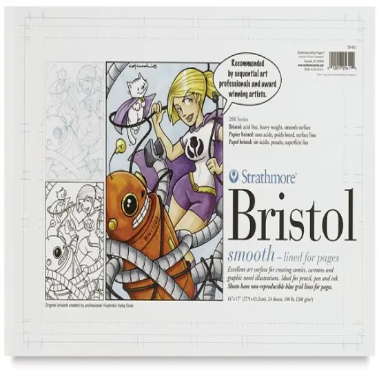 Strathmore 200 Sequential Series Bristol Pad - 11" x 17", Smooth, 24 Sheets {1}