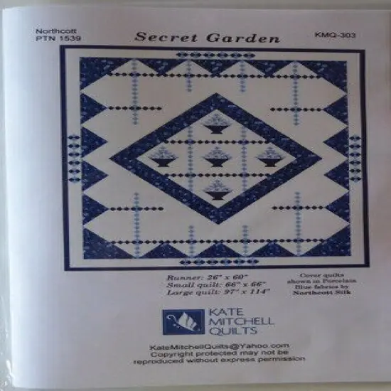Secret Garden Pattern Gorgeous classic quilt in three sizes {1}