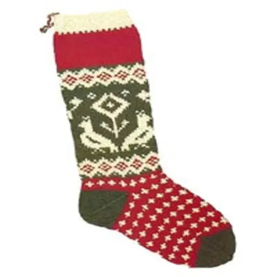 Candide Wool Yarn Christmas Stocking Knitting Kit (106 - Partridge and Pear Tree) Multicolor {1}