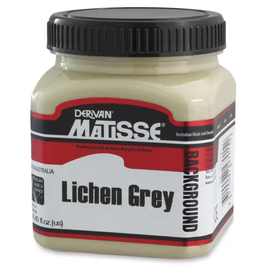 Matisse Background Colors Acrylic Paint - Lichen Grey, 250 ml {1}