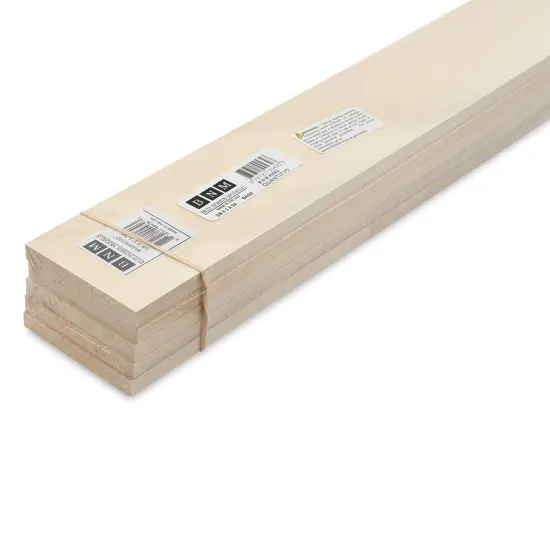 Bud Nosen Basswood Sheets - 3/8" x 3" x 24", 5 Sheets {1}