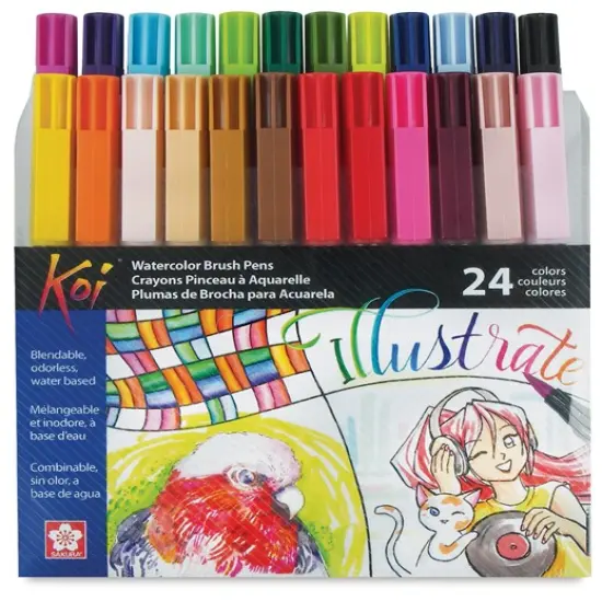Sakura Koi Coloring Brush Pens - Assorted Colors, Set of 24 {2}