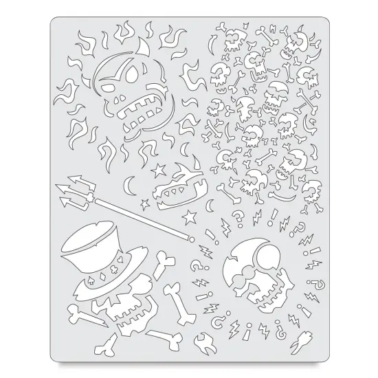 Iwata Artool Freehand Template - Curse of the Skull Master Voo Doo {2}