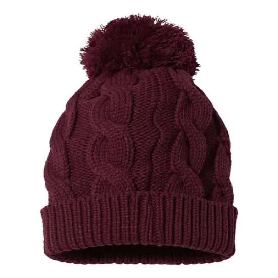 Richardson&reg; Chunk Twist Cuffed Beanie Burgundy {1}