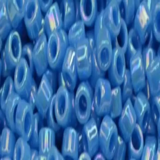 Toho Aiko Cylinder Seed Bead - TB-0403D - Opaque AB Dk Aqua {1}