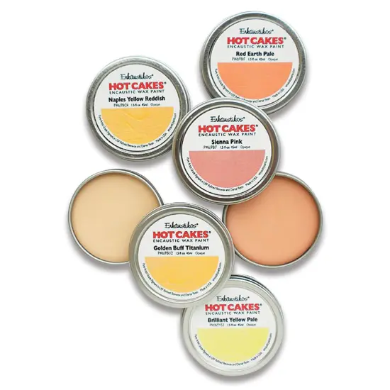 Enkaustikos Hot Cakes Encaustic Paint - Set of 5, Basic Portrait, 45 ml tins {1}