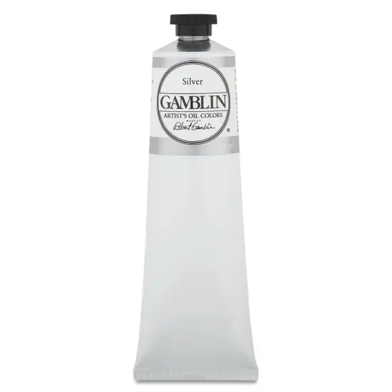 Gamblin Artist's Oil Color - Silver, 150 ml tube {1}