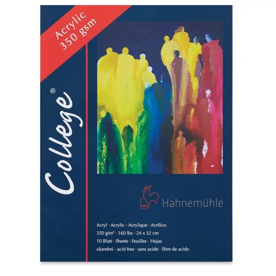 Hahnem&uuml;hle College Acrylic Block - 14" x 18-3/4", 10 Sheets {1}