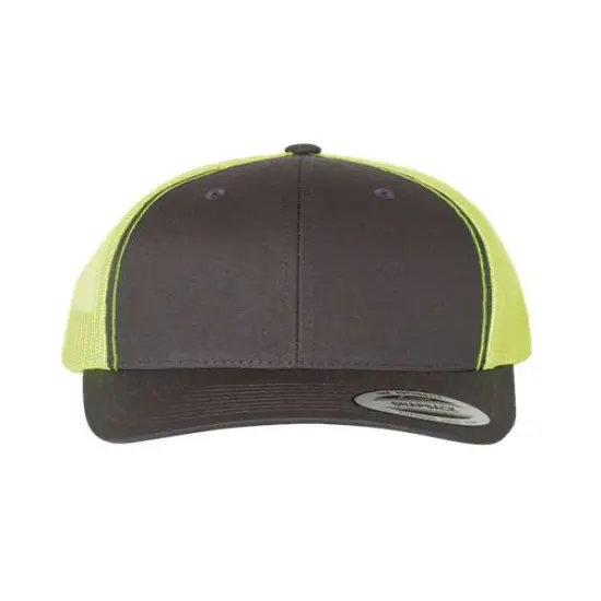 YP Classics&reg; Retro Trucker Cap Charcoal N Green {1}