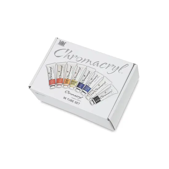 Chromacryl Students' Acrylics - Starter Pack, 8 colors, Pack of 96, 20 ml Tubes {2}