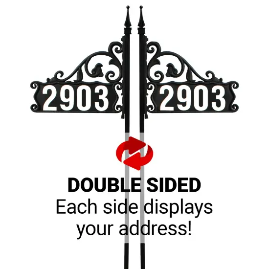 Address AmericaBoardwalk DIY Reflective Lawn Address Sign 48" Post {4}