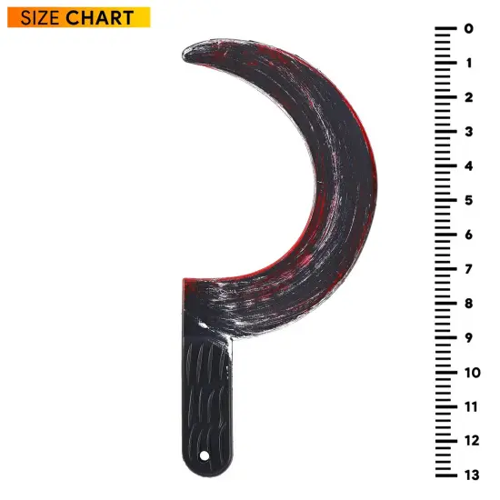 Bloody Sickle Weapon Prop - Fake Zombie Costume Accessories Bloody Weapons Knife Props {5}