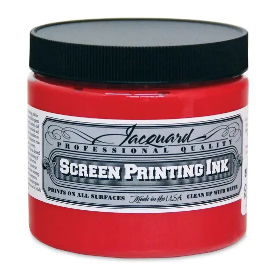 Jacquard Screen Printing Ink - Opaque Red, 16 oz {1}