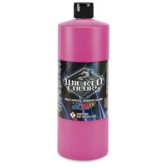 Createx Wicked Colors Airbrush Color - 32 oz, Fluorescent Raspberry {1}
