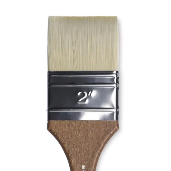 Winsor & Newton Artists' Oil Synthetic Hog Brush - Glaze, Size 2", Long Handle {1}