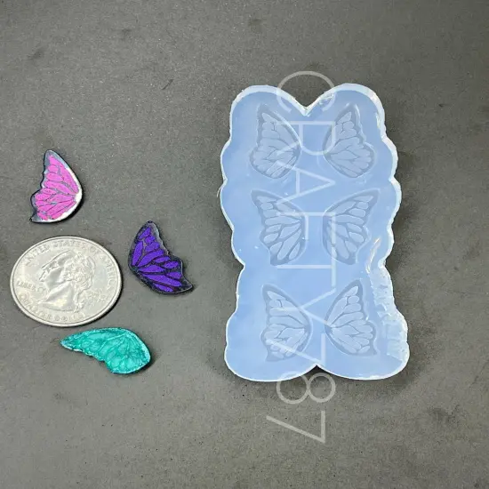Butterfly Wings Stud Variety Earring Silicone Mold (B13) {6}