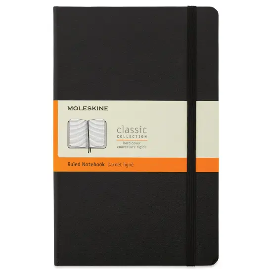 Moleskine Classic Expanded Hardcover Notebook - Ruled, Black, Large, 8-1/4" x 5" {1}