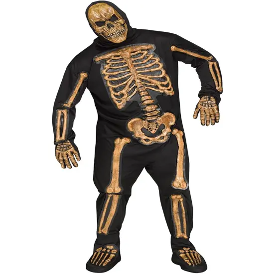 Realistic Skeleton Bones Men's Costume Standard 33-42 {1}