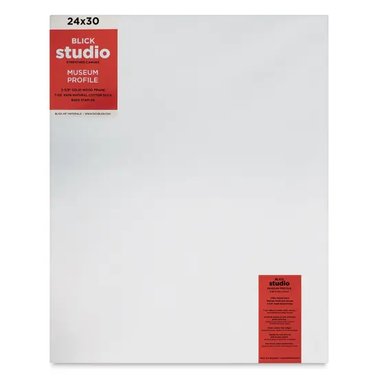 Blick Studio Stretched Cotton Canvas - Museum Profile, 24" x 30" {1}