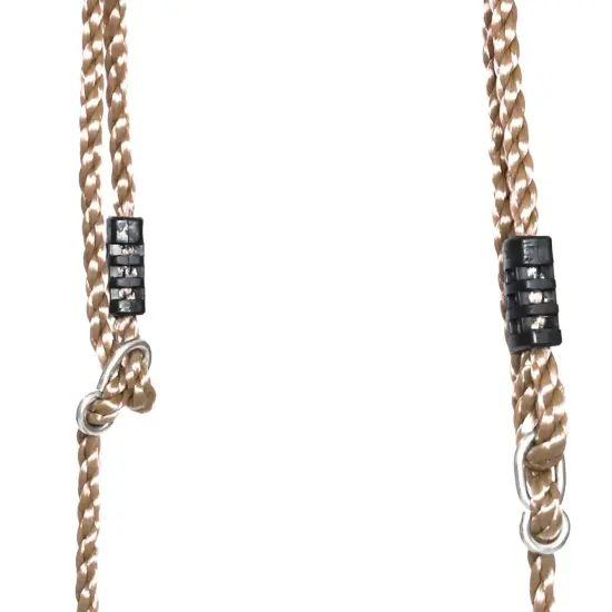 Outdoor Wooden Tree Swing with Hanging Ropes {6}