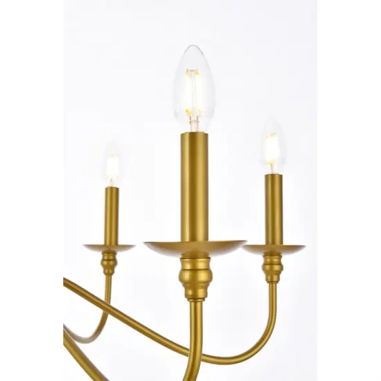 Rohan 30 inch chandelier in brass {5}