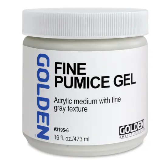 Golden Pumice Gel Medium - Fine, 16 oz Jar {2}