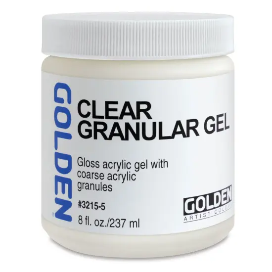 Golden Acrylic Gel Medium - Clear Granular, 8 oz jar {2}