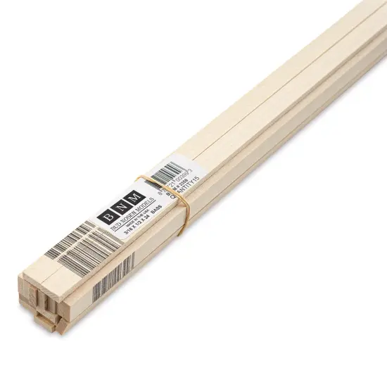 Bud Nosen Basswood Sticks - 3/16" x 1/2" x 24", 15 Sticks {1}