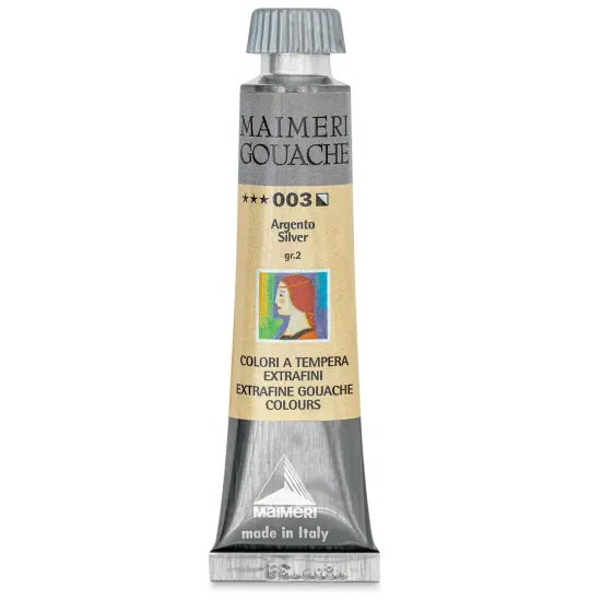 Maimeri Artist Gouache - Silver, 20 ml tube {1}