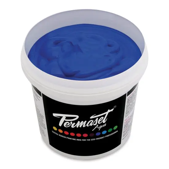 Permaset Aqua Fabric Ink - Supercover Blue B, Liter {1}