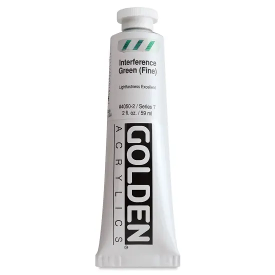 Golden Heavy Body Artist Acrylics - Interference Green (Fine), 2 oz Tube {1}