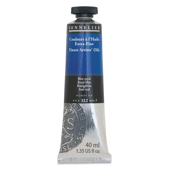 Sennelier Artists' Extra Fine Oil Paint - Royal Blue, 40 ml tube {2}