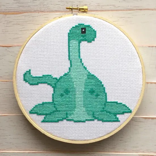 Locness Monster Counted Cross Stitch DIY KIT Intermediate {1}