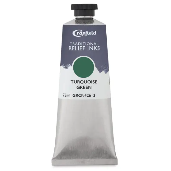 Cranfield Traditional Relief Ink - Turquoise Green, 75 ml {1}