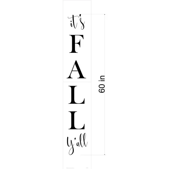 60-Inch It's Fall Y'all Sign Stencil | 3789L by Designer Stencils | Word & Phrase Stencils | {3}