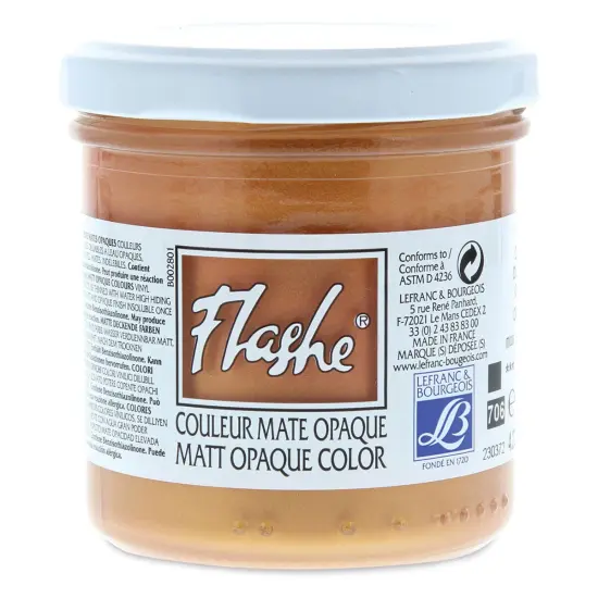 Lefranc & Bourgeois Flashe Vinyl Paint - 125 ml, Iridescent Deep Gold {1}