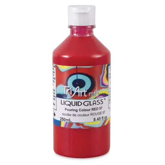 Tri-Art Liquid Glass Acrylic Pouring Color - Red, 250 ml {1}
