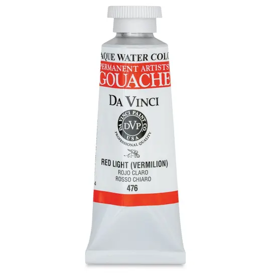 Da Vinci Professional Gouache - Red Light (Vermilion), 37 ml tube {1}