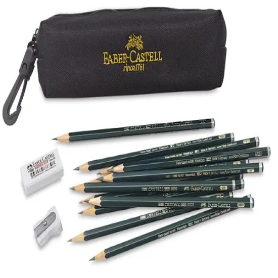 Faber-Castell 9000 Pencil Set - Graphite, Set of 15 {2}