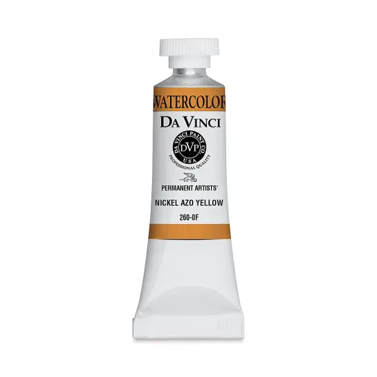 Da Vinci Artists' Permanent Watercolor - Nickel Azo Yellow, 15 ml tube {1}