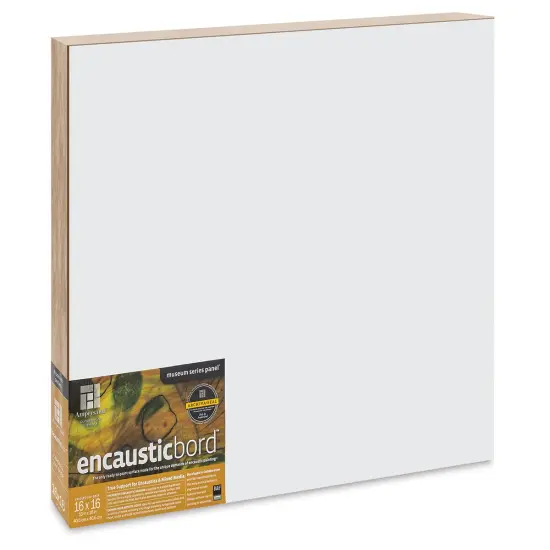 Ampersand Encausticbord - 16" x 16" x 2-1/8", Cradled {1}